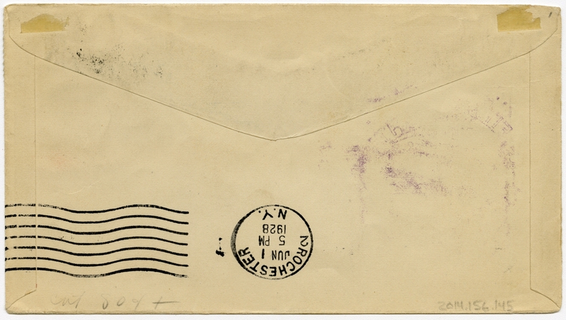 Image: airmail flight cover: CAM-20, Albany - Buffalo route