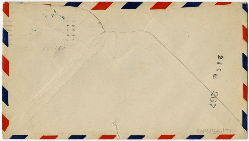 Image: airmail flight cover: Elkins, West Virginia