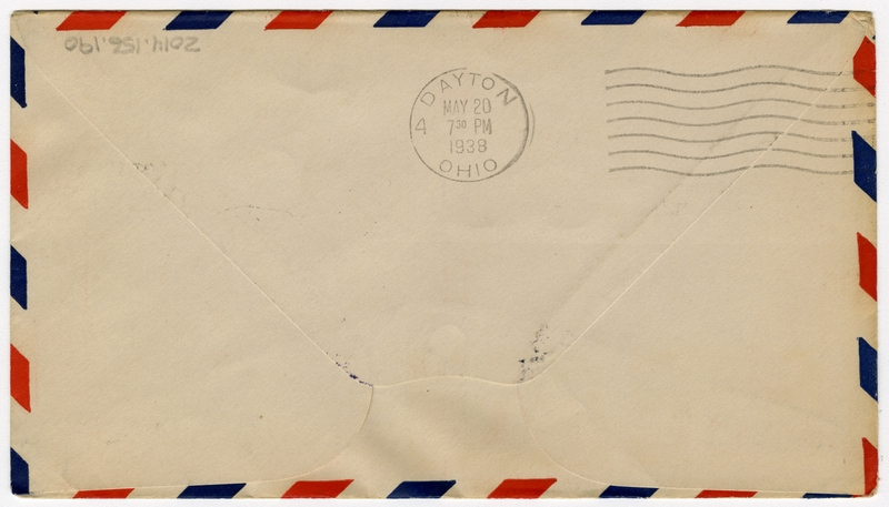 Image: airmail flight cover: First National Air Mail Week, Wright brothers commemorative flight