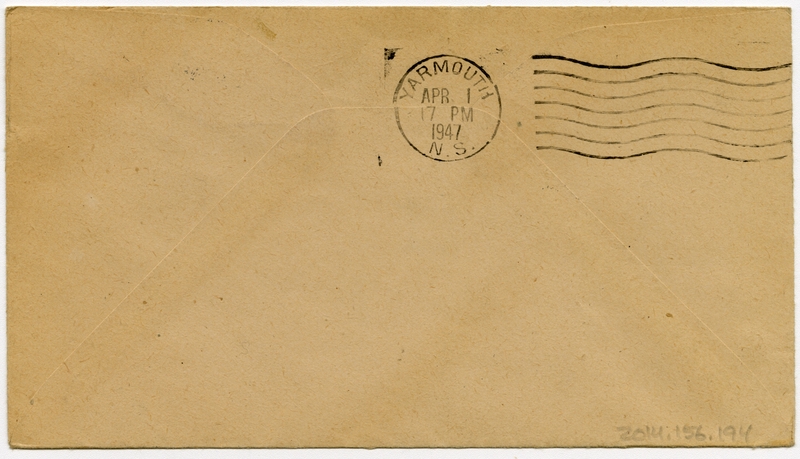 Image: airmail flight cover: Boston - Halifax, Yarmouth, and St. John