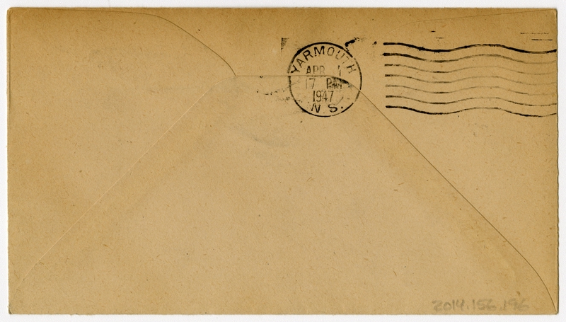 Image: airmail flight cover: Boston - Halifax, Yarmouth, and St. John