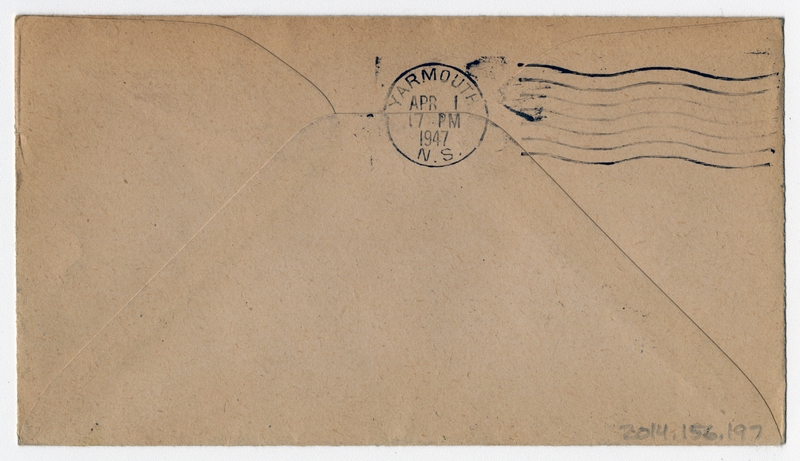 Image: airmail flight cover: Boston - Halifax, Yarmouth, and St. John