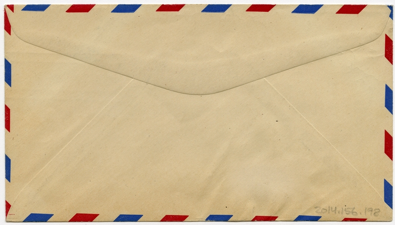 Image: airmail flight cover: New York City, new 15-cent stamp