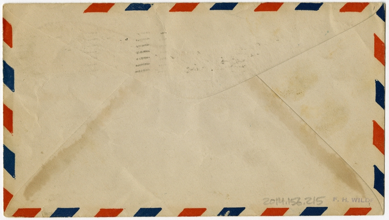 Image: airmail flight cover: Gardena Valley Airport