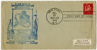 Image: airmail flight cover: New York International Airport - Idlewild