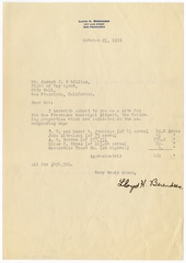 Image: correspondence: Lloyd H. Berendsen, Joseph J. Phillips, proposed airport site