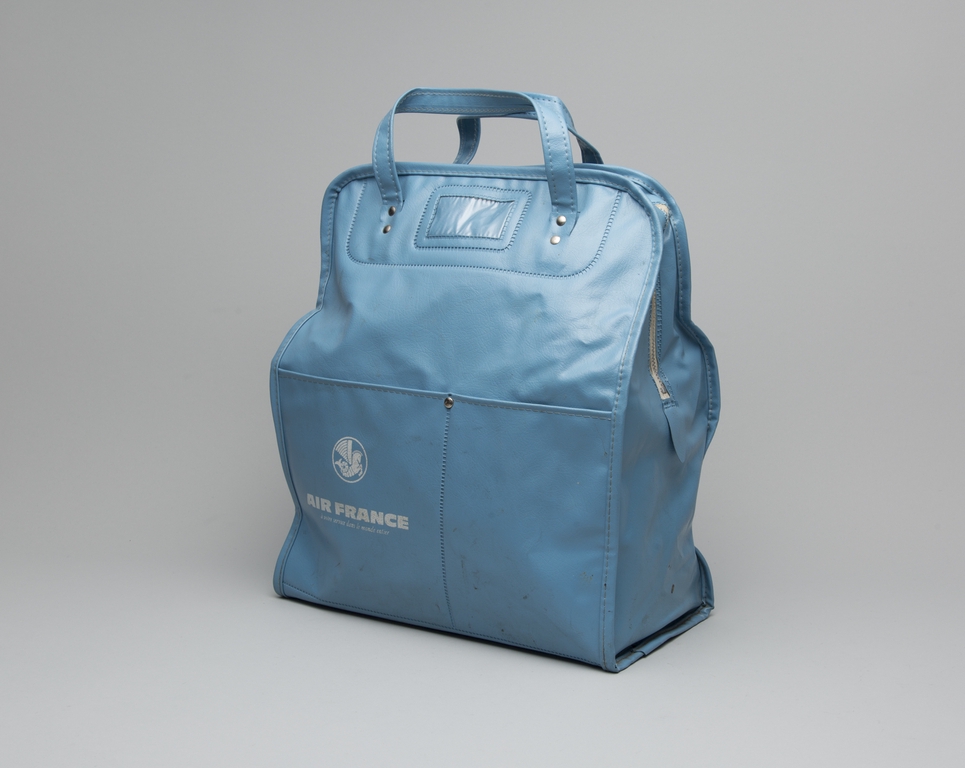Objects airline bag Air France SFO Museum