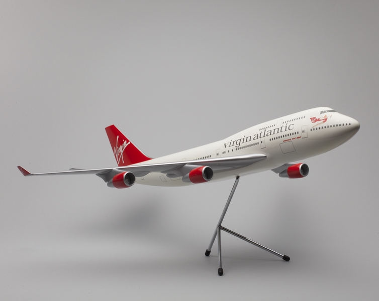 Image: model airplane: Virgin Atlantic, Boeing 747-400
