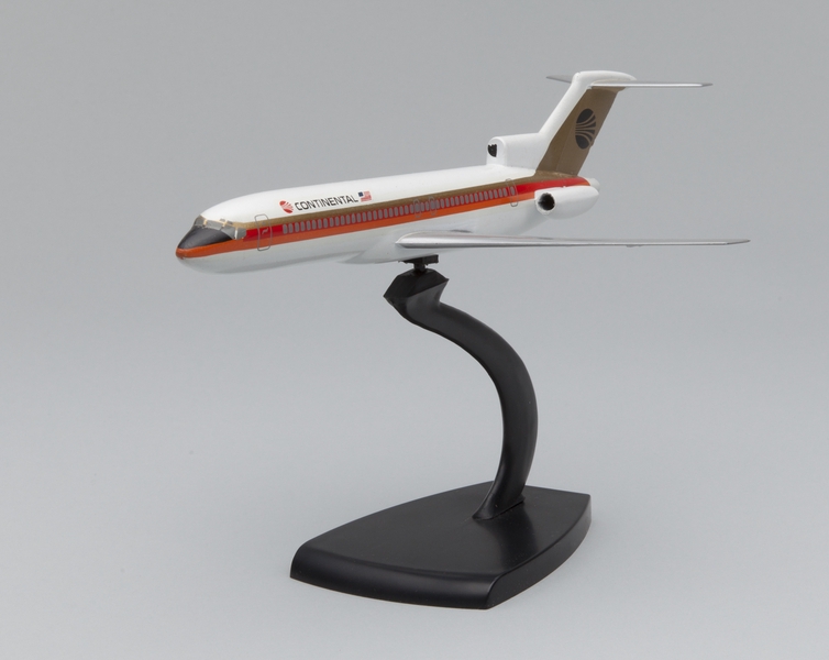 Image: model airplane: Continental Airlines, Boeing 727