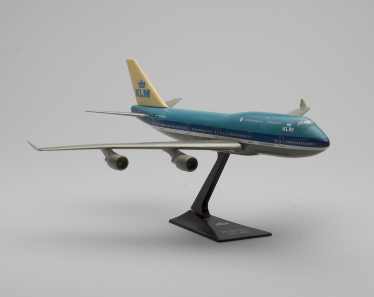 Image: model airplane: KLM (Royal Dutch Airlines), Boeing 747-400