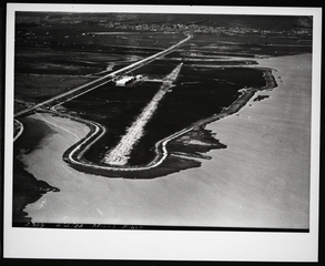 Image: negative: Mills Field Municipal Airport of San Francisco, aerial