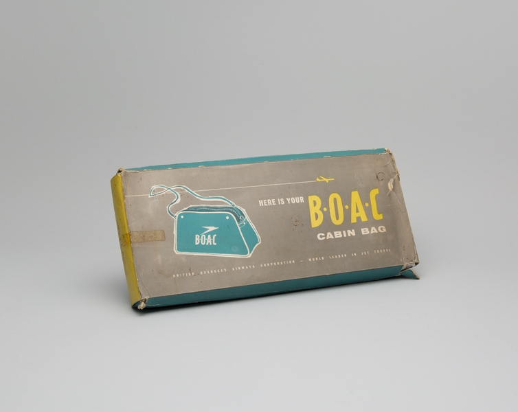 Image: airline bag with box: BOAC (British Overseas Airways Corporation)