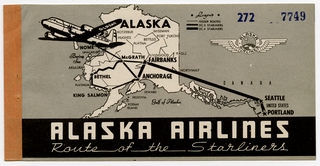 Image: ticket: Alaska Airlines