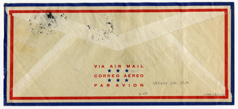 Image: airmail flight cover: Pan American Airways