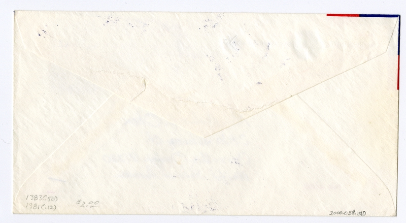 Image: airmail flight cover: Pan American World Airways