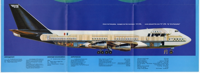 Brochure: UTA (Union de Transports Aériens), Boeing 747-200