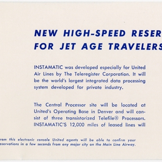 Image #5: brochure: United Air Lines, Douglas DC-8