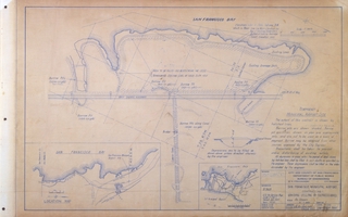 Image: architectural drawing: Mills Field Municipal Airport of San Francisco, Contract No. 1, grading (filling of depressions)