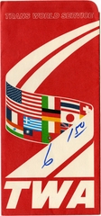 ticket jacket: TWA (Trans World Airlines)