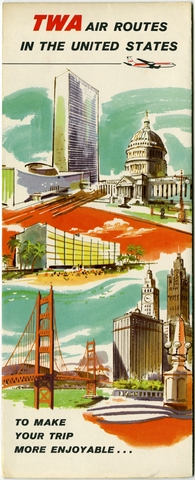 Route map: TWA (Trans World Airlines), domestic routes