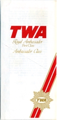 ticket jacket: TWA (Trans World Airlines)