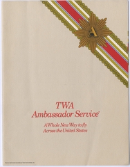 Image: booklet and newsletter: TWA (Trans World Airlines), Ambassador Service