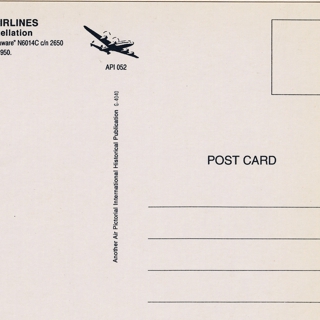 Image #2: postcard: TWA (Trans World Airlines), Lockheed Model L-749A Constellation