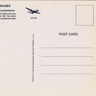 Image #2: postcard: TWA (Trans World Airlines), Lockheed L-1049G Super G Constellation