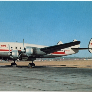 Image #1: postcard: TWA (Trans World Airlines), Lockheed L-749 Constellation