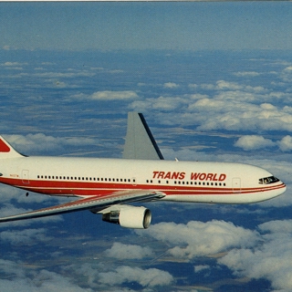 Image #1: postcard: TWA (Trans World Airlines), Boeing 767