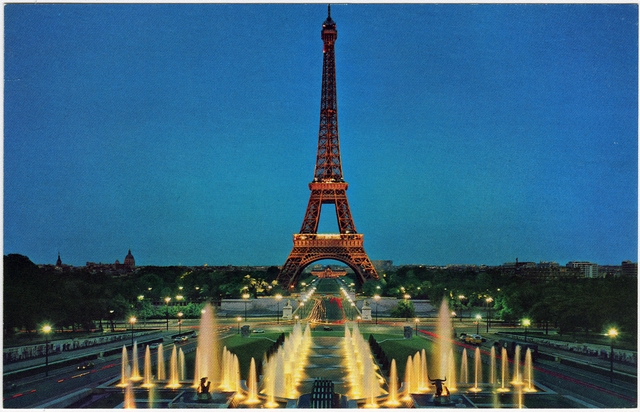 Postcard: TWA (Trans World Airlines), Paris