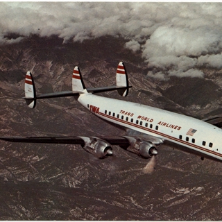 Image #1: postcard: TWA (Trans World Airlines), Lockheed L-1049 Super Constellation