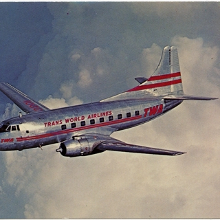 Image #1: postcard: TWA (Trans World Airlines), Martin 202A