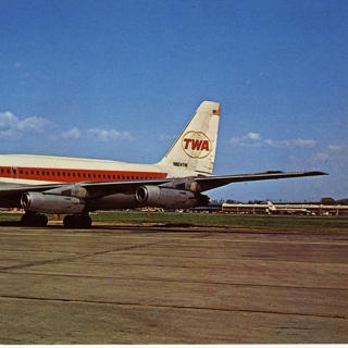 Image #1: postcard: TWA (Trans World Airlines), Convair 880