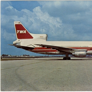 Image #1: postcard: TWA (Trans World Airlines), Lockheed L-1011 TriStar
