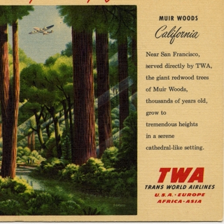 Image #1: postcard: TWA (Trans World Airlines), Lockheed L-049 Constellation