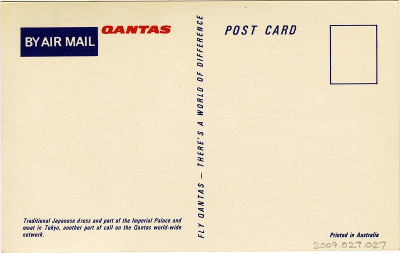 Image: postcard: Qantas Airways