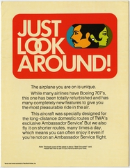 Image: flight information guide: TWA (Trans World Airlines), Boeing 707