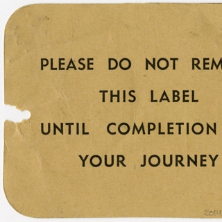 Image #2: luggage destination tag: British Commonwealth Pacific Airlines (BCPA)