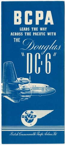 Brochure: British Commonwealth Pacific Airlines (BCPA), Douglas DC-6