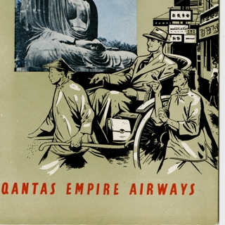 Image #1: route map: Qantas Empire Airways