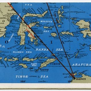 Image #2: route map: Qantas Empire Airways