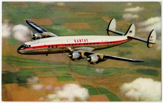 Image: postcard: Qantas Empire Airways, Lockheed Super Constellation