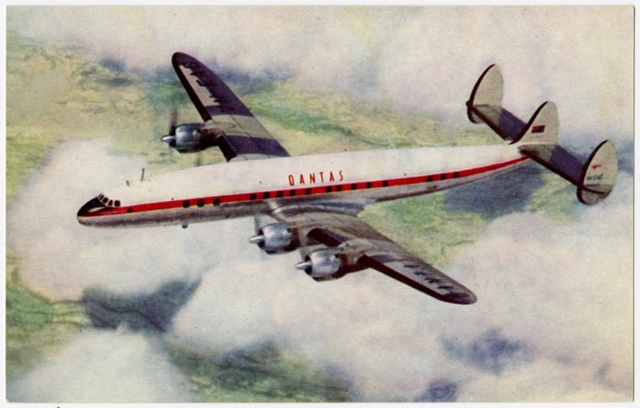 Postcard: Qantas Empire Airways, Super Constellation