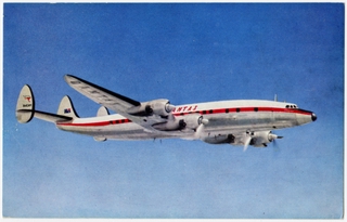 Image: postcard: Qantas Empire Airways, Lockheed Super Constellation