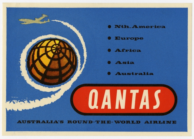 Luggage label: Qantas Empire Airways