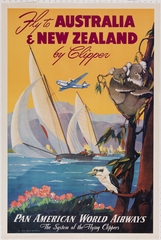 poster: Pan American World Airways, Australia and New Zealand