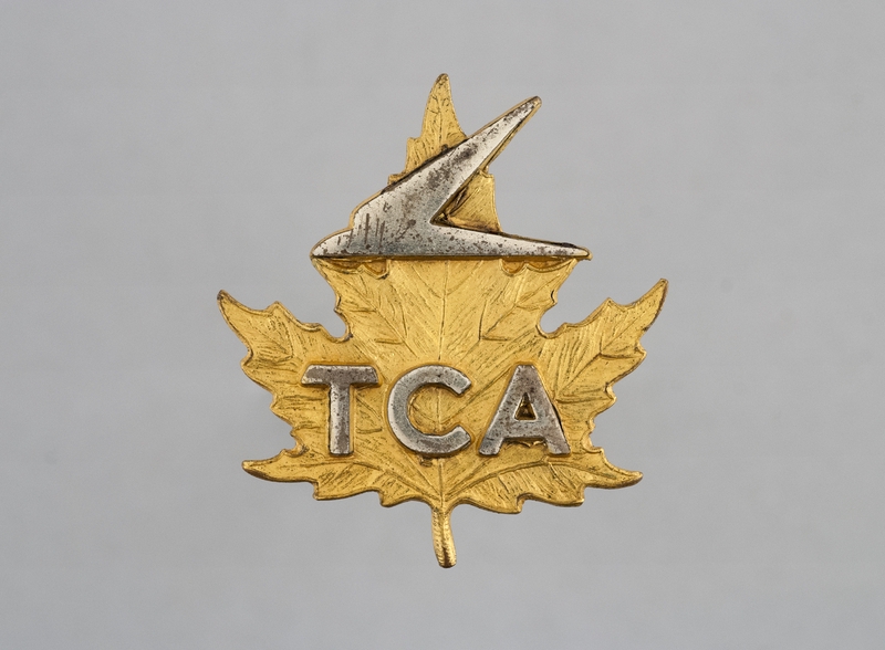 Image: stewardess hat badge: Trans-Canada Air Lines (TCA)