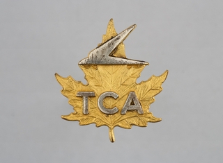 Image: stewardess hat badge: Trans-Canada Air Lines (TCA)