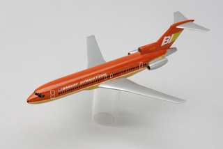 Image: model airplane: Braniff International, Boeing 727